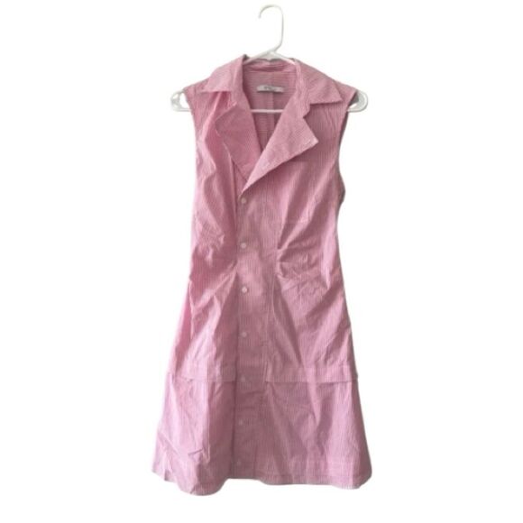 Derek Lam 10 Crosby Santina Shirtdress | 100% Cotton Sleeveless Mini Dress Sz 2 - Picture 5 of 9